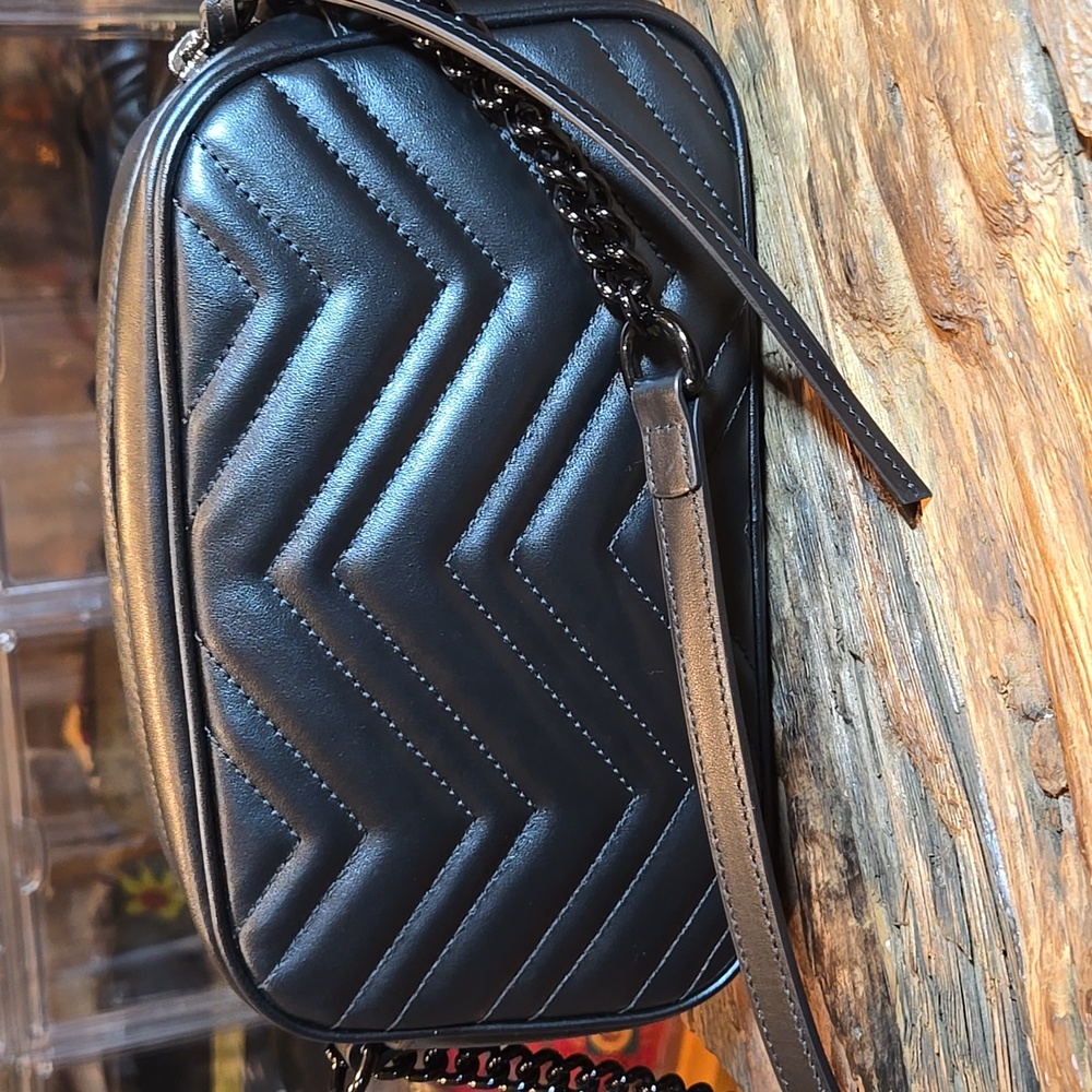 GUCCI GG Marmont Shoulder/Crossbody Black Leather/Hardware - COA included - Picture 4 of 16